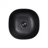 Раковина накладна QTap Kolibri Matt black з донним клапаном (QT10112144MBMB)- Фото 1
