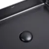 Раковина накладна QTap Tern Matt black з донним клапаном (QT1711A055MB)- Фото 5