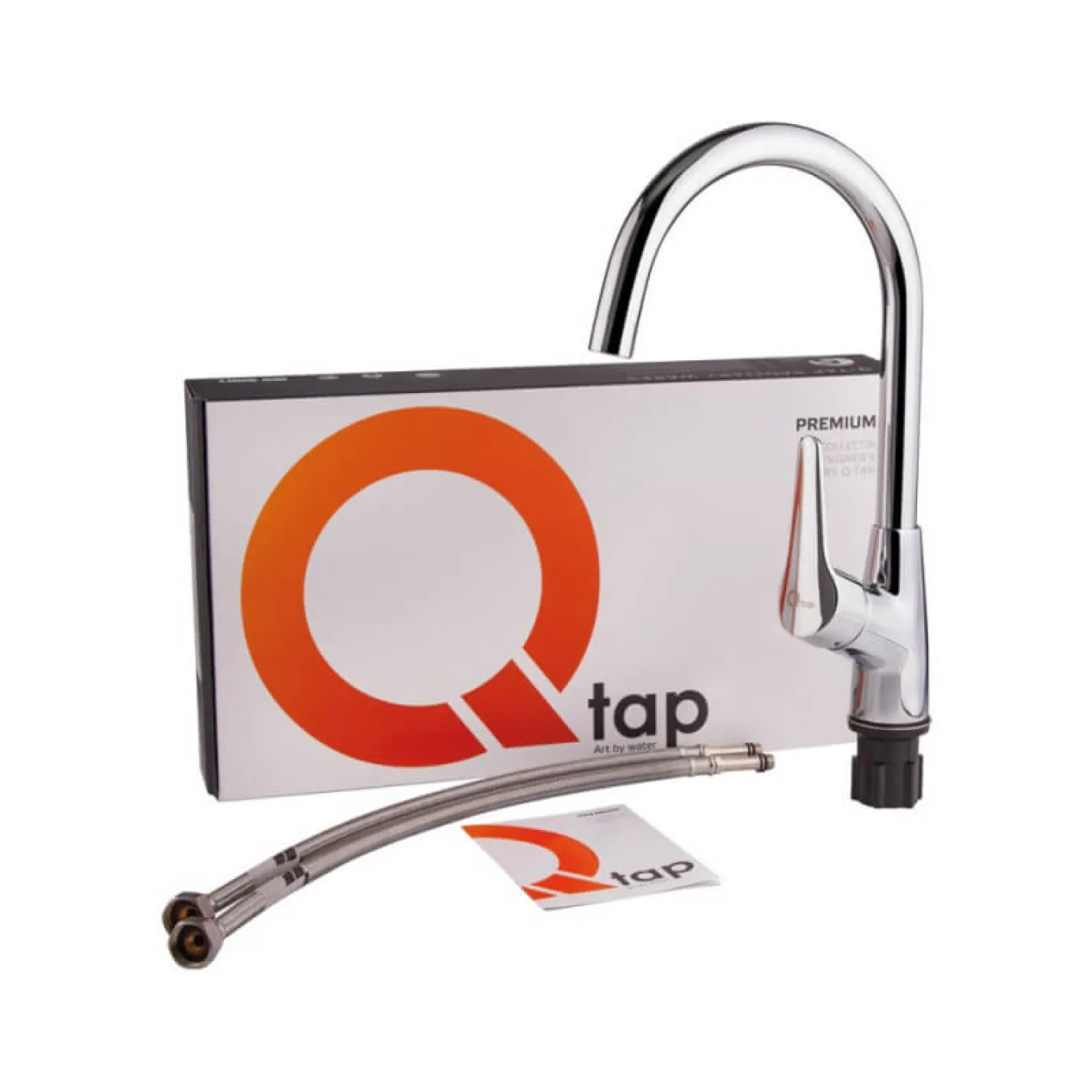 Змішувач для кухні Qtap Tenso Хром (QTTENCRM007F) - Фото 4