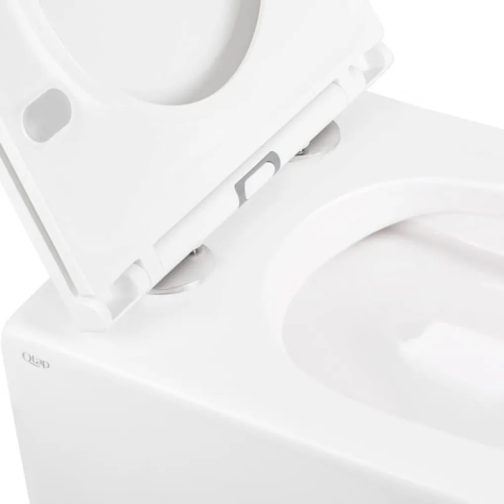Інсталяція для унітазу 3 в 1 Qtap Nest + унітаз з сидінням, з панеллю змиву (QT044RO36905)- Фото 9