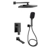 Душевая система Qtap Gemini скрытого монтажа, Gunmetal Black PVD (QTGEM114GMB45704)- Фото 1