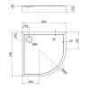 Душовий піддон Qtap Robin 308812C 800x800x120 з сифоном білий (ROBIN308812C)- Фото 4