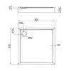 Душовий піддон Qtap Tern 308812C 800x800x120 з сифоном білий (TERN308812C)- Фото 4