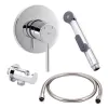 Комплект для гигиенического душа Qtap Spring хром (QTSPRCRM47384)- Фото 1