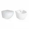 Комплект Qtap Robin 2 в 1: унитаз подвесной Ultra Quiet + биде подвесное- Фото 1