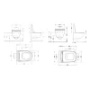 Комплект: Унитаз подвесной Qtap Jay Ultra Quiet + Qtap Tern Ultra Quiet (QT07335177W47924)- Фото 2