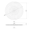 Лeйка для верхнего душа Qtap Hlavova 400 мм, белый (QTHLAS400O1ZWW)- Фото 3
