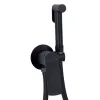 Набор для гигиенического душа Qtap Slavonice округлый QTSLA262BLM45917 Black Matt- Фото 1