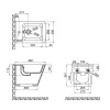 Подвесное биде Qtap Tern 500x360x320 белый (QT17551303GW)- Фото 4