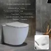 Підлоговий унітаз Qtap Robin Ultra Quiet + бачок прихованого монтажу з сидінням та круглою клавішою змиву (хром)- Фото 3