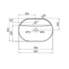 Раковина накладная Qtap Scorpio 600x400x130 белый (QT14118045W)- Фото 4