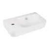 Раковина підвісна Qtap Tern 450х250х158 крило зліва білий (QT1711H02RW)- Фото 2