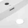 Раковина підвісна прамокутна Qtap Nando LT 595х440х130 мм White + Донний клапан PU02O- Фото 3
