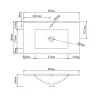 Умывальник Qtap Albatross 800х460х180 White QT01113080CW1- Фото 4