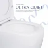 Напольный унитаз-компакт Qtap Robin Ultra Quiet безободковый с сиденьем Soft-close (QT13226089AW)- Фото 2