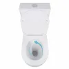 Напольный унитаз-компакт Qtap Robin Ultra Quiet безободковый с сиденьем Soft-close (QT13226089AW)- Фото 3