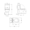 Напольный унитаз-компакт Qtap Robin Ultra Quiet безободковый с сиденьем Soft-close (QT13226089AW)- Фото 4