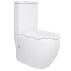 Напольный унитаз-компакт Qtap Robin Ultra Quiet безободковый с сиденьем Soft-close (QT13226089AW)- Фото 1