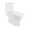 Унитаз-компакт Qtap Presto безободковый с сиденьем Soft-close QT24221217AW- Фото 1