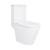 Унітаз підлоговий Qtap Dove безобідковий з сидінням Soft-close білий (QT06228380BW)- Фото 1
