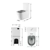 Унітаз підлоговий Qtap Freedom безобідковий з сидінням Soft-close білий (QT22226098W)- Фото 4