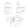 Унітаз підлоговий Qtap Grand безобідковий з сидінням Soft-close білий (QT26228301W)- Фото 4