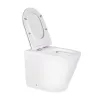 Унитаз напольный Qtap Swan безободковый с сиденьем Soft-close QT16223178W- Фото 2
