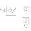 Унитаз подвесной Qtap Crow Ultra Quiet безободковый с сиденьем Soft-close (QT05335172W)- Фото 4