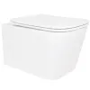 Унитаз подвесной Qtap Crow Ultra Quiet безободковый с сиденьем Soft-close (QT05335172W)- Фото 1