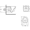 Унитаз подвесной Qtap Swan Ultra Quiet безободковый с сиденьем Soft-close (QT16335180W)- Фото 4