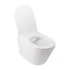 Унитаз подвесной Qtap Swan безободковый с сиденьем Soft-close QT16335178W- Фото 3