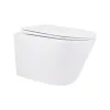 Унитаз подвесной Qtap Swan безободковый с сиденьем Soft-close QT16335178W- Фото 1