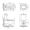 Унитаз-компакт Qtap Tern безободковый с сиденьем Soft-close (QT17222093ARW)- Фото 4