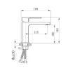 Змішувач для раковини Qtap Gemini Black Matt (QTGEM270BLM45674)- Фото 4