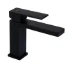 Змішувач для раковини Qtap Gemini Black Matt (QTGEM270BLM45674)- Фото 1