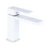 Смеситель для раковины Qtap Gemini Chrome/White (QTGEM270CRW45675)- Фото 1
