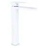 Смеситель для раковины Qtap Gemini высокий Chrome/White (QTGEM269CRW45679)- Фото 1