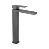 Змішувач для раковини Qtap Gemini високий Gunmetal Black (QTGEM269GMB45680)- Фото 1