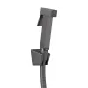 Смеситель для раковины Qtap Gemini с гигиеническим душем Gunmetal Black (QTGEM272GMB45692)- Фото 2
