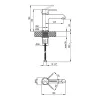 Смеситель для раковины Qtap Grand Chrome (QTGRACRM001F)- Фото 4