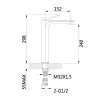 Смеситель для раковины Qtap Presto высокий Chrome/White (QTPRE269CRW45577)- Фото 4