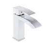 Смеситель для раковины Qtap Swan Cascada Chrome/White (QTSWA270CRW45568)- Фото 1