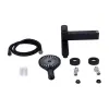 Змішувач для ванни Qtap Jay з душовим гарнітуром Black Matt (QTJAY260BLM45548)- Фото 2