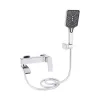 Смеситель для ванны Qtap Swan Cascada с душевым гарнитуром (QTSWA260CRM45565)- Фото 1