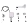 Смеситель для ванны Qtap Swan Cascada с душевым гарнитуром хром/белый (QTSWA260CRW45569)- Фото 3