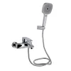 Змішувач для ванни Qtap Swan Eco з душовим гарнітуром хром (QTSWA259CRM45534)- Фото 1
