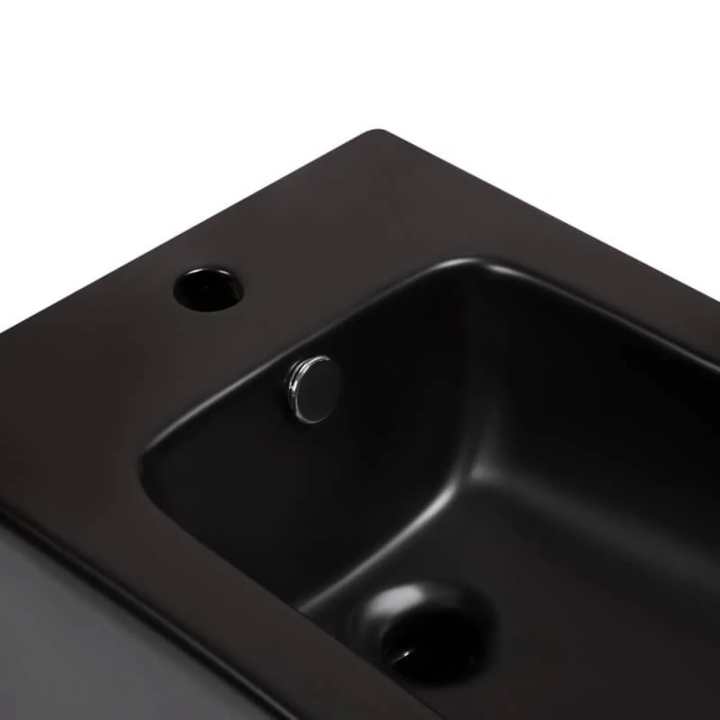 Биде напольное Qtap Scorpio Matt black (QT14441003CMB) - Фото 1