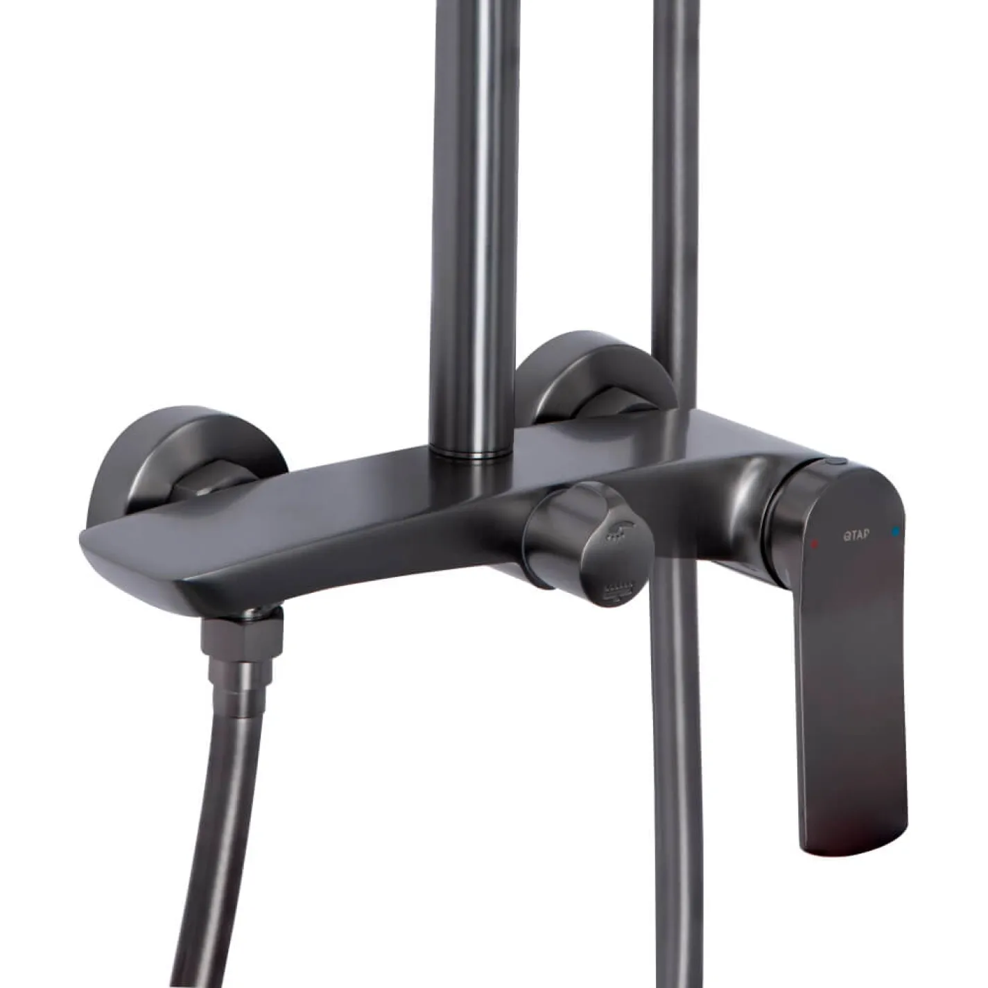 Душевая система Qtap Slavonice, Gunmetal Black PVD (QTSLA110GMB45913) - Фото 2