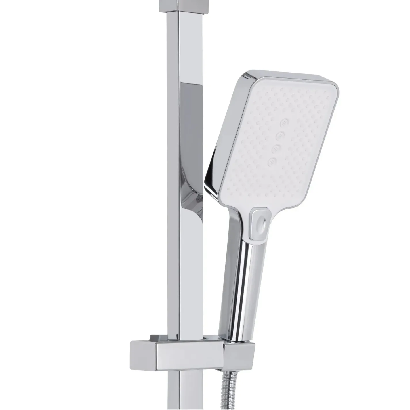 Душевая система универсальная Qtap Swan Cascada на 3 потребителя (с изливом) хром/белый (QTSWA111CRW45570) - Фото 2