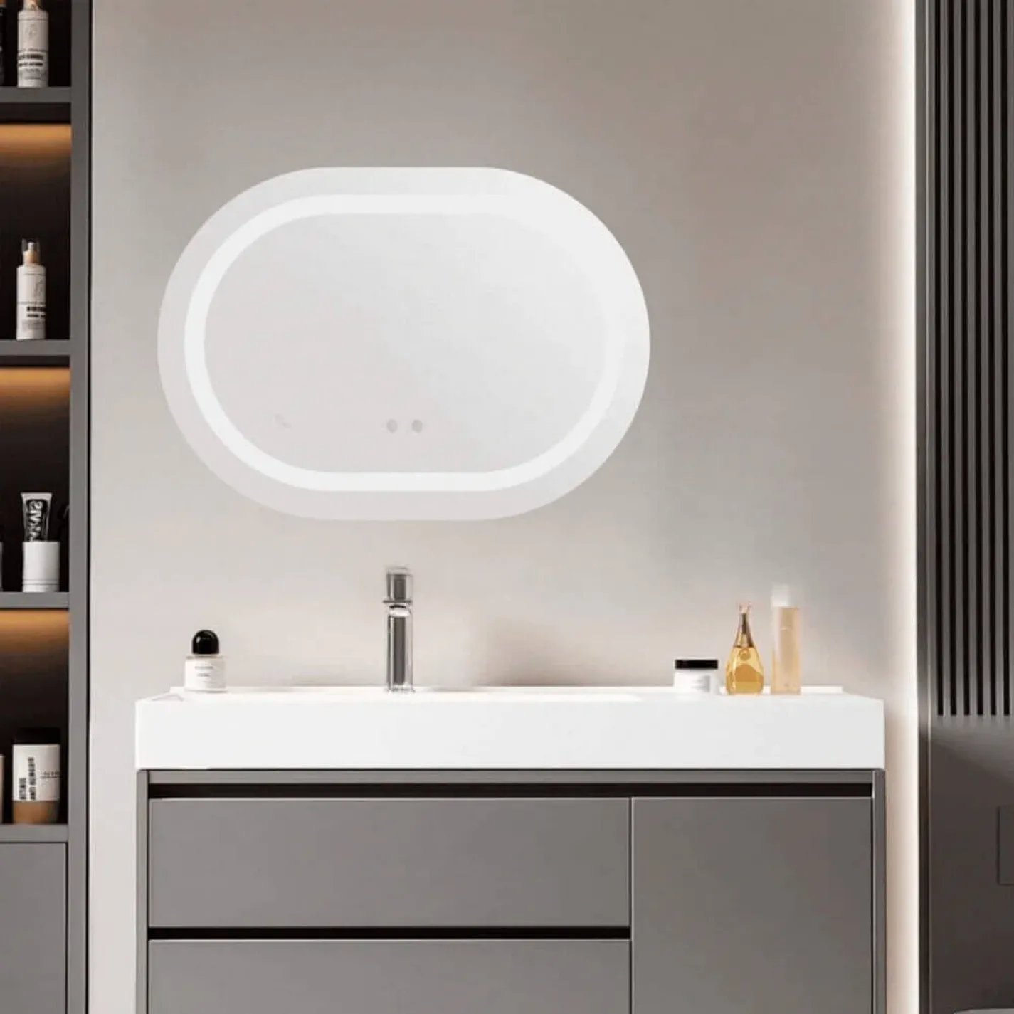 Дзеркало Qtap Gemini 650х900, з LED-підсвічуванням та антизапотіванням (QT2578R6590) - Фото 3